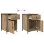 Mesa de Noche Roble Hecho a Mano 40x42x60 cm Madera de Calidad de , Mesitas de noche - Ref: Foro24-875782, Precio: 55,65 €, D...