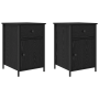 gabinetes de noche 2 pcs Roble Negro 40x42x60 cm Madera Elaborada de , Mesitas de noche - Ref: Foro24-875785, Precio: 120,64 ...