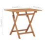 Set de comedor de jardín plegable 5 pzas madera maciza de teca