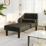 Sofá diván con cojín de cabeza terciopelo negro de , Sofás - Ref: Foro24-340720, Precio: 144,91 €