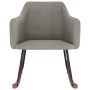 Silla mecedora de terciopelo gris claro de , Mecedoras - Ref: Foro24-331254, Precio: 77,34 €, Descuento: %