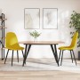 Sillas de comedor 2 uds terciopelo amarillo mostaza | Foro24.es | Tu tienda online para hogar, jardín y más Foro24.es