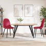 Sillas de comedor 2 unidades terciopelo rojo tinto de , Sillas de comedor - Ref: Foro24-325651, Precio: 118,58 €, Descuento: %