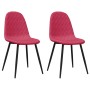 Sillas de comedor 2 unidades terciopelo rojo tinto de , Sillas de comedor - Ref: Foro24-325651, Precio: 118,58 €, Descuento: %