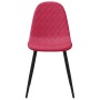 Sillas de comedor 2 unidades terciopelo rojo tinto de , Sillas de comedor - Ref: Foro24-325651, Precio: 118,58 €, Descuento: %