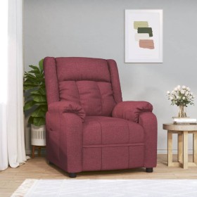 Sillón reclinable de tela rojo tinto de , Sillones - Ref: Foro24-348111, Precio: 178,63 €