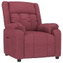 Sillón reclinable de tela rojo tinto de , Sillones - Ref: Foro24-348111, Precio: 178,63 €