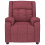 Sillón reclinable de tela rojo tinto de , Sillones - Ref: Foro24-348111, Precio: 178,63 €