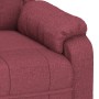 Sillón reclinable de tela rojo tinto de , Sillones - Ref: Foro24-348111, Precio: 178,63 €