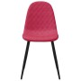 Sillas de comedor 6 unidades terciopelo rojo tinto de , Sillas de comedor - Ref: Foro24-3082886, Precio: 327,24 €, Descuento: %