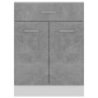 Armario bajo cajón madera ingeniería gris hormigón 60x46x81,5cm de , Armarios de cocina - Ref: Foro24-801232, Precio: 118,14 ...