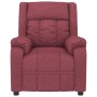 Sillón reclinable eléctrico tela rojo tinto de , Sillones - Ref: Foro24-3143570, Precio: 218,79 €, Descuento: %