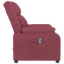 Sillón reclinable eléctrico tela rojo tinto de , Sillones - Ref: Foro24-3143570, Precio: 218,79 €, Descuento: %