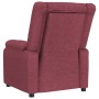 Sillón reclinable eléctrico tela rojo tinto de , Sillones - Ref: Foro24-3143570, Precio: 218,79 €, Descuento: %