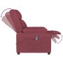 Sillón reclinable eléctrico tela rojo tinto de , Sillones - Ref: Foro24-3143570, Precio: 218,79 €, Descuento: %