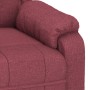 Sillón reclinable eléctrico tela rojo tinto de , Sillones - Ref: Foro24-3143570, Precio: 218,79 €, Descuento: %