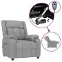 Sillón de masaje eléctrico tela gris claro de , Sillones de masaje eléctricos - Ref: Foro24-3143579, Precio: 234,75 €