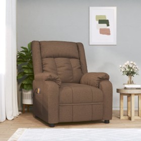 Sillón de masaje eléctrico tela marrón de , Sillones de masaje eléctricos - Ref: Foro24-348124, Precio: 195,14 €, Descuento: %