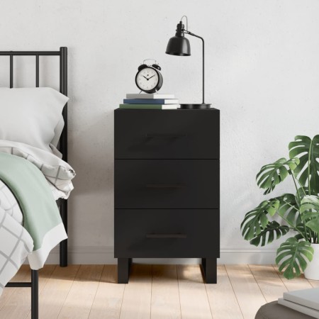 Mesita de noche madera de ingeniería negro 40x40x66 cm de , Mesitas de noche - Ref: Foro24-827685, Precio: 92,43 €, Descuento: %