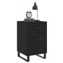 Mesita de noche madera de ingeniería negro 40x40x66 cm de , Mesitas de noche - Ref: Foro24-827685, Precio: 92,43 €, Descuento: %