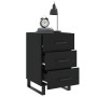 Mesita de noche madera de ingeniería negro 40x40x66 cm de , Mesitas de noche - Ref: Foro24-827685, Precio: 92,43 €, Descuento: %