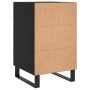 Mesita de noche madera de ingeniería negro 40x40x66 cm de , Mesitas de noche - Ref: Foro24-827685, Precio: 92,43 €, Descuento: %