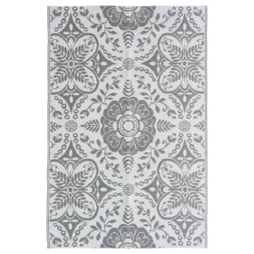 Alfombra de exterior PP ARAKIL gris claro 190x290 cm