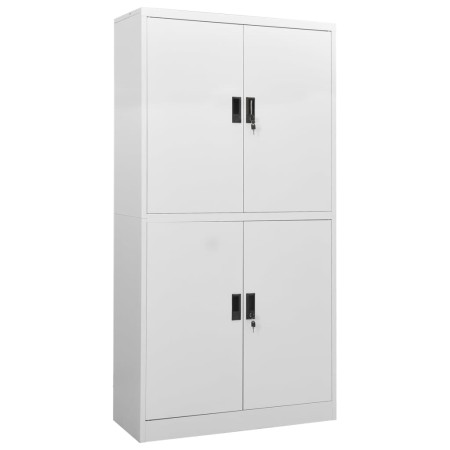 Armario de oficina de acero gris claro 90x40x180 cm de , Taquillas y armarios de almacenamiento - Ref: Foro24-335943, Precio:...
