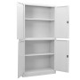 Armario de oficina de acero gris claro 90x40x180 cm de , Taquillas y armarios de almacenamiento - Ref: Foro24-335943, Precio:...