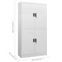 Armario de oficina de acero gris claro 90x40x180 cm de , Taquillas y armarios de almacenamiento - Ref: Foro24-335943, Precio:...