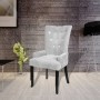 Sillón de terciopelo plateado de , Sillas de comedor - Ref: Foro24-240654, Precio: 135,16 €, Descuento: %