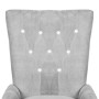 Sillón de terciopelo plateado de , Sillas de comedor - Ref: Foro24-240654, Precio: 135,16 €, Descuento: %