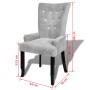 Sillón de terciopelo plateado de , Sillas de comedor - Ref: Foro24-240654, Precio: 135,16 €, Descuento: %