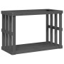 Soporte para leña de exterior madera pino gris 108x52x74 cm de , Bolsas y soportes de leña - Ref: Foro24-822633, Precio: 97,9...