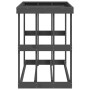 Soporte para leña de exterior madera pino gris 108x52x74 cm de , Bolsas y soportes de leña - Ref: Foro24-822633, Precio: 97,9...