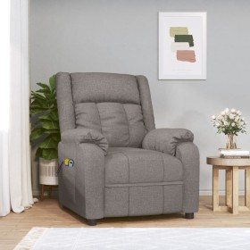 Sillón de masaje eléctrico tela gris taupé de , Sillones de masaje eléctricos - Ref: Foro24-3143587, Precio: 234,75 €