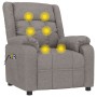 Sillón de masaje eléctrico tela gris taupé de , Sillones de masaje eléctricos - Ref: Foro24-3143587, Precio: 234,75 €