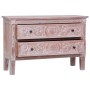 Aparador con 2 cajones madera maciza de caoba 90x30x60 cm de , Aparadores - Ref: Foro24-283852, Precio: 206,85 €, Descuento: %