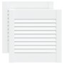 Puerta de armario lamas 2 uds madera pino blanco 39,5x39,4 cm de , Puertas de armarios - Ref: Foro24-151143, Precio: 42,19 €,...
