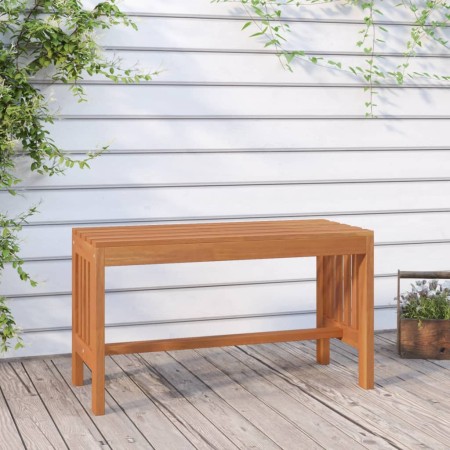 Banco de jardín de madera maciza de eucalipto 80 cm