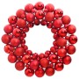Corona de Navidad poliestireno roja 45 cm de , Adornos festivos - Ref: Foro24-356121, Precio: 40,45 €