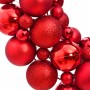 Corona de Navidad poliestireno roja 45 cm de , Adornos festivos - Ref: Foro24-356121, Precio: 40,45 €