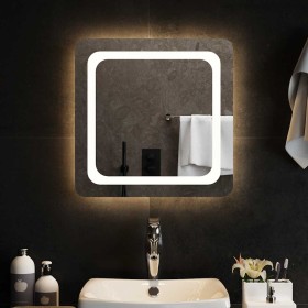 Espejo de baño con LED 50x50 cm de , Espejos - Ref: Foro24-151777, Precio: 55,58 €, Descuento: %