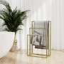 Toallero de pie de hierro dorado 48x24x79 cm de , Toalleros - Ref: Foro24-343092, Precio: 71,31 €, Descuento: %