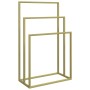 Toallero de pie de hierro dorado 48x24x79 cm de , Toalleros - Ref: Foro24-343092, Precio: 71,31 €, Descuento: %