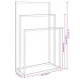 Toallero de pie de hierro dorado 48x24x79 cm de , Toalleros - Ref: Foro24-343092, Precio: 71,31 €, Descuento: %