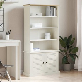 Librería VIGO madera maciza de pino blanco 85x35x170 cm
