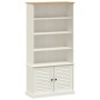 Librería VIGO madera maciza de pino blanco 85x35x170 cm