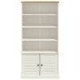 Librería VIGO madera maciza de pino blanco 85x35x170 cm