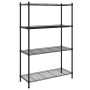 Estante de almacenamiento 4 niveles negro 90x35x137 cm 200 kg de , Estanterías industriales - Ref: Foro24-324622, Precio: 73,...